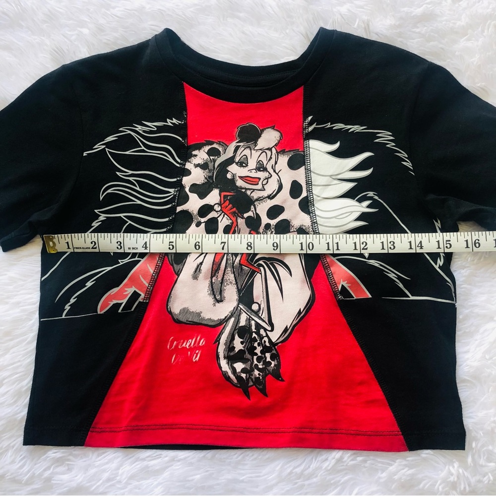 Disney Villains Cruella Deville Crop Top Size M - Picture 5 of 14
